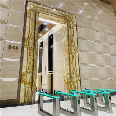 Ruang Makan Ubin Travertine