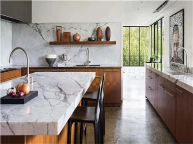 Meja Dapur Marmer Putih